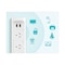 Tp-Link Power Strip, Surge; Smart; USB, 2 USB/3 Outlet(s) KP303 - alternate 6